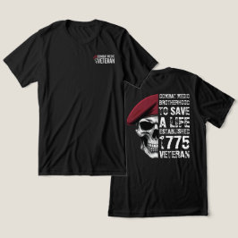Combat Medic Brödraskap Veteran Skalle T Shirt