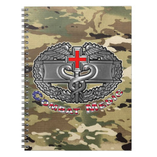 Combat Medic-märke Anteckningsbok