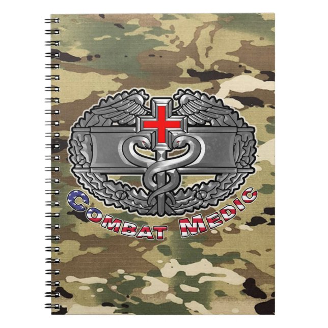 Combat Medic-märke Anteckningsbok (Framsidan)