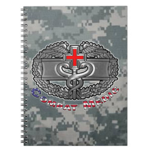 Combat Medic-märke Anteckningsbok