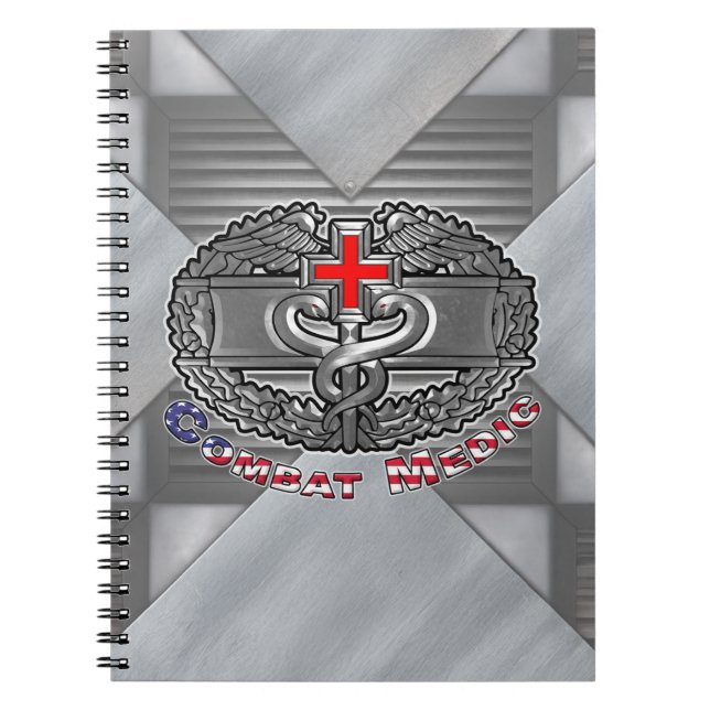 Combat Medic-utmärkelse Anteckningsbok (Framsidan)