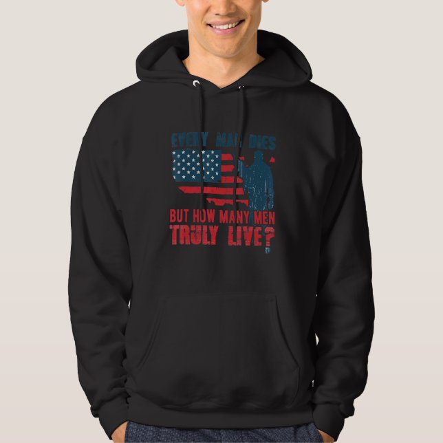 Combat Patriotic Veteran Soldier Hoodie (Framsida)