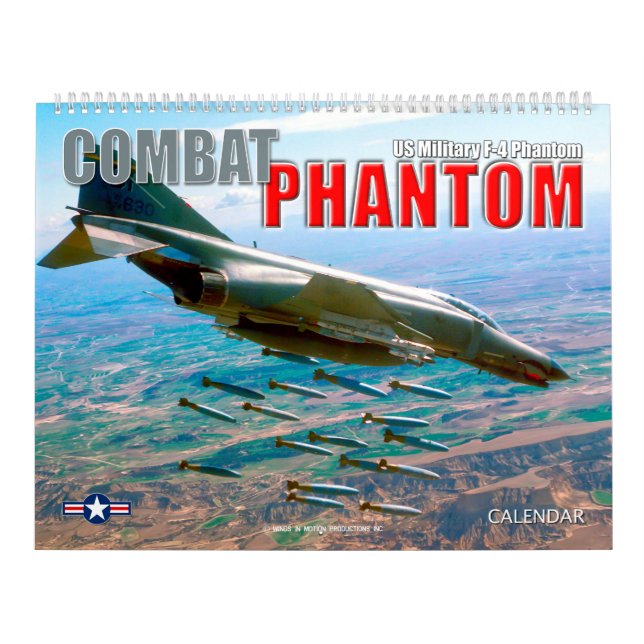 COMBAT PHANTOM - US MILITÄR F-4 PHANTOM KALENDER (Omslag)
