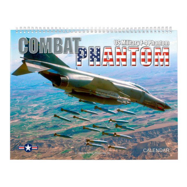 COMBAT PHANTOM - US MILITÄR F-4 PHANTOM KALENDER (Omslag)
