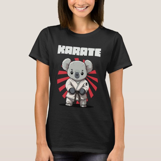 Combat Sports Karate Koala T Shirt (Framsida)