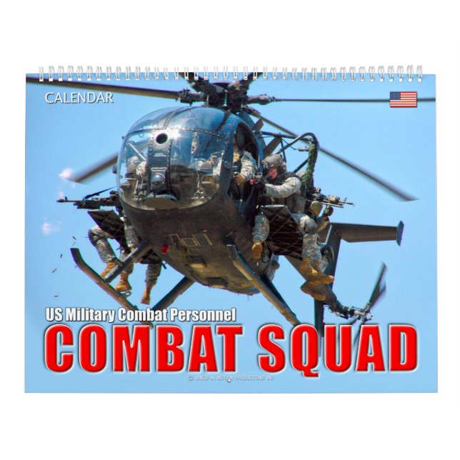 COMBAT SQUAD - amerikansk militär stridspersonal Kalender (Omslag)