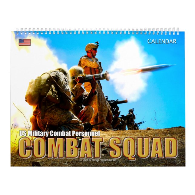 COMBAT SQUAD - amerikansk militär stridspersonal Kalender (Omslag)