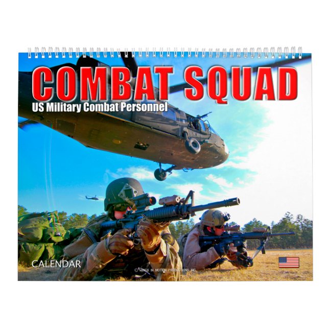 COMBAT SQUAD - amerikansk militär stridspersonal Kalender (Omslag)
