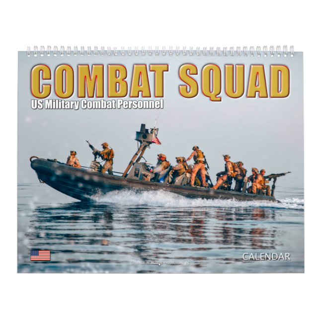 COMBAT SQUAD - amerikansk militär stridspersonal Kalender (Omslag)