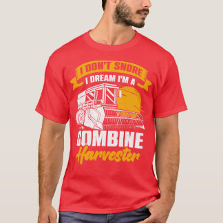 Combine Harvester Driver Farm Farmer Gift T Shirt