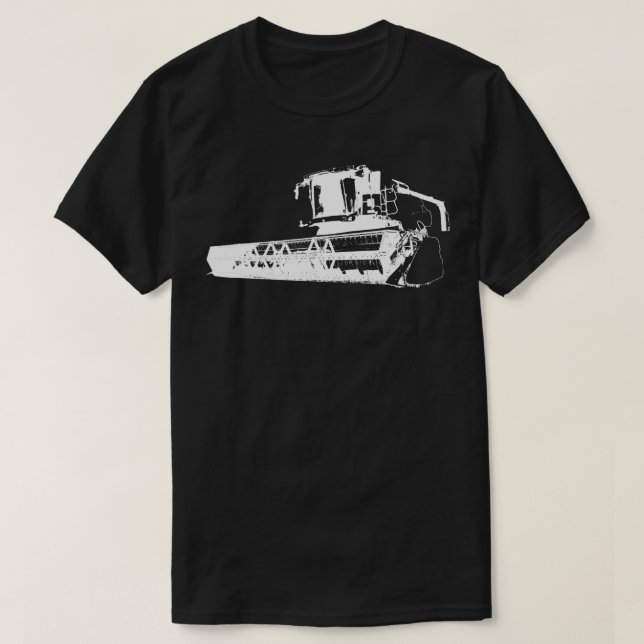 Combine Harvester Grains Farmers Agricultu T Shirt (Design framsida)
