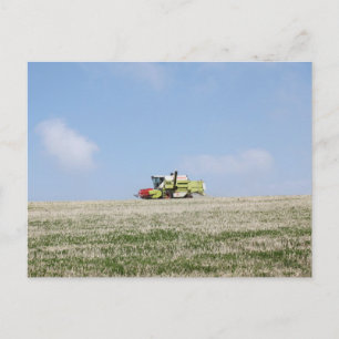 Combine Harvester Vykort
