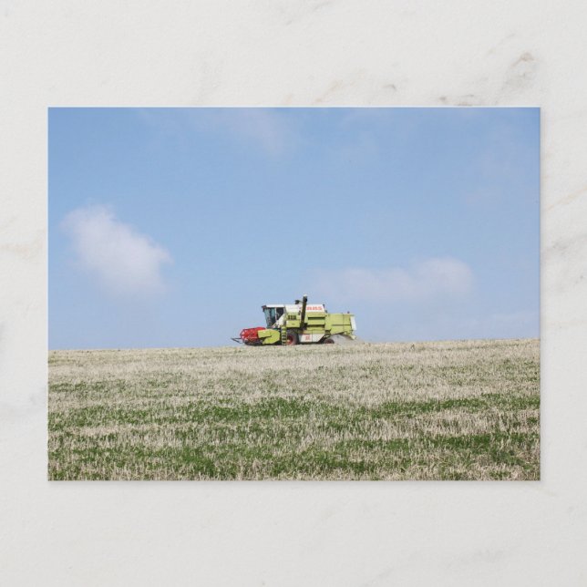 Combine Harvester Vykort (Framsida)