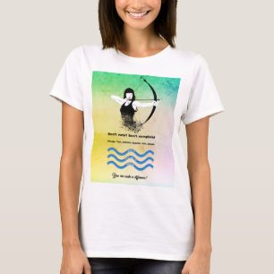 Combo Female Archer och Vote Blue Wave T Shirt