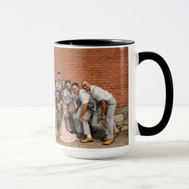 Combo för muggbröllop för kaffe 15oz foto vid mugg (Höger)
