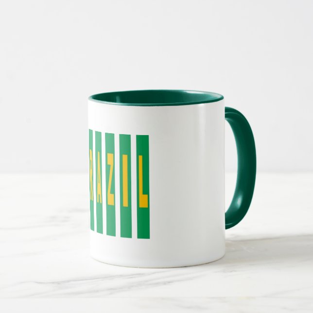 Combo mug blanc vert DESIGN  BRAZIL Mugg (Framsida höger)