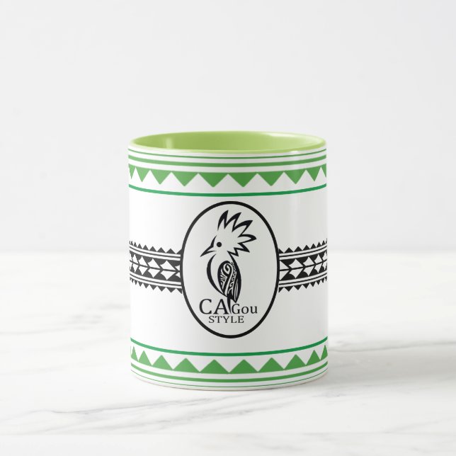Combo mug Tribal cagou Style vert Mugg (Center)