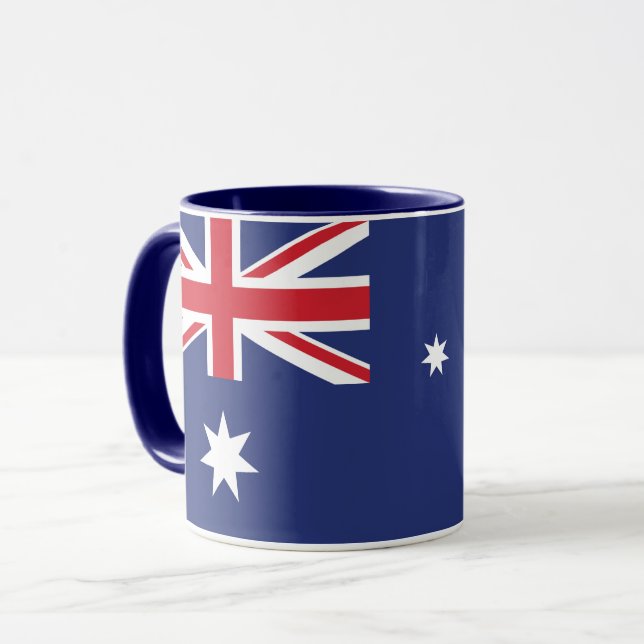 Combo Mugg i Australien Flagga (Framsida vänster)