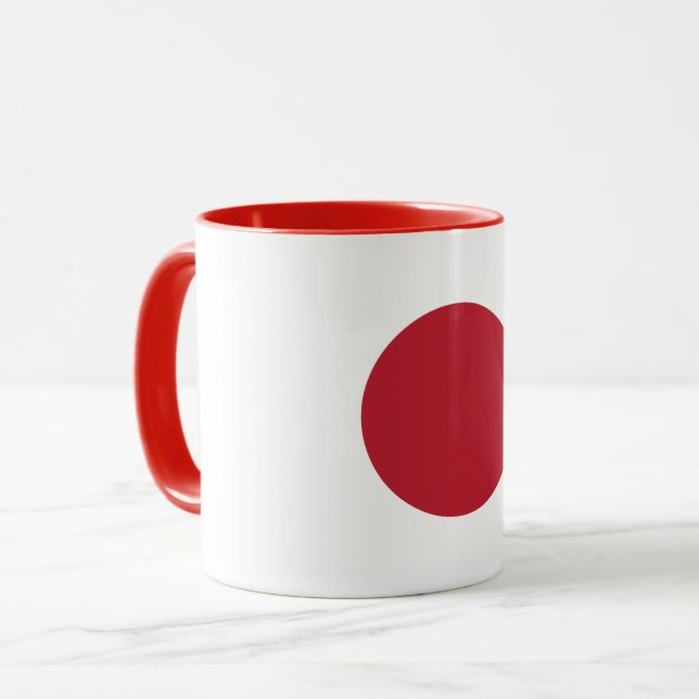 Combo Mugg i Japan Flagga (Framsida vänster)