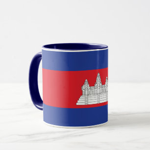 Combo Mugg i Kambodja Flagga