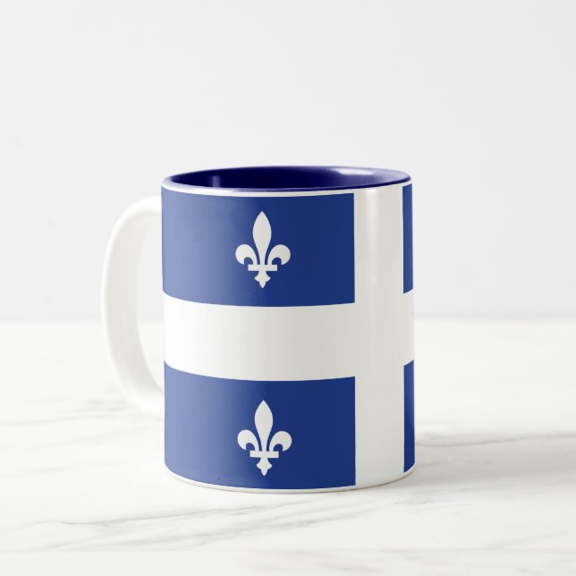 Combo Mugg i Quebec Flagga (Framsida vänster)