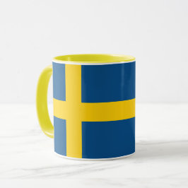Combo Mugg i Sverige Flagga