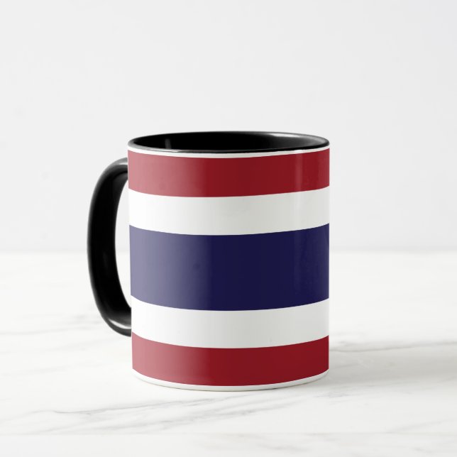 Combo Mugg i Thailand Flagga (Framsida vänster)