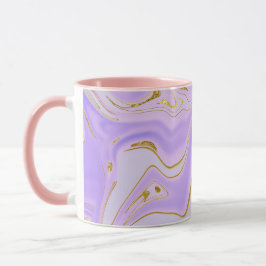 Combo Mugg: med Elegant lila & Guld accenter Mugg