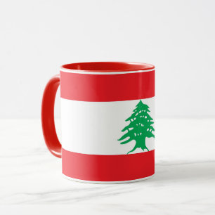 Combo Mugg med flagga Libanon