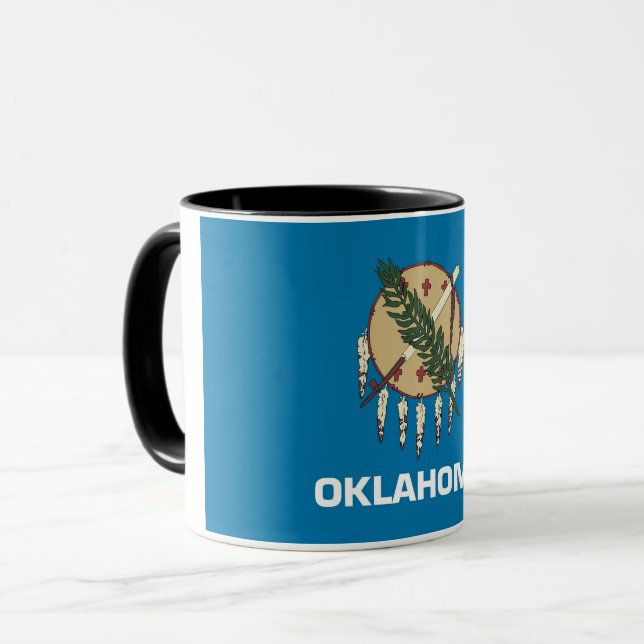 Combo Mugg med flagga of Oklahoma State, USA (Framsida vänster)