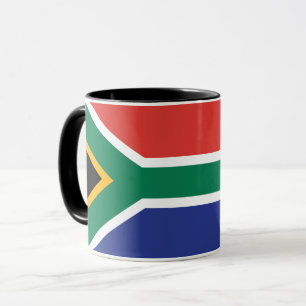 Combo Mugg vid Flagga i södra Afrikan