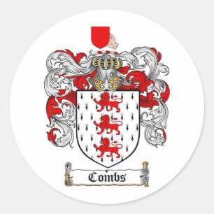 COMBS FAMILY CREST - KOMBAR JACKANDE AV ARM RUNT KLISTERMÄRKE