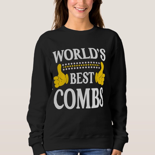 Combs Surname Funny Team Family Efternamn World's T Shirt (Framsida)