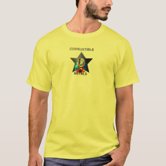 Combustable metaller tee shirt