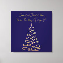 Come And Behold Him | Christmas Canvas Print