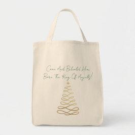 Come And Behold Him | Christmas Tote Bag Tygkasse