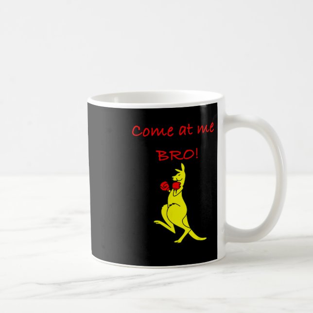 Come At Me Bro Kangaroo Boxing Novelty Gift  Kaffemugg (Höger)