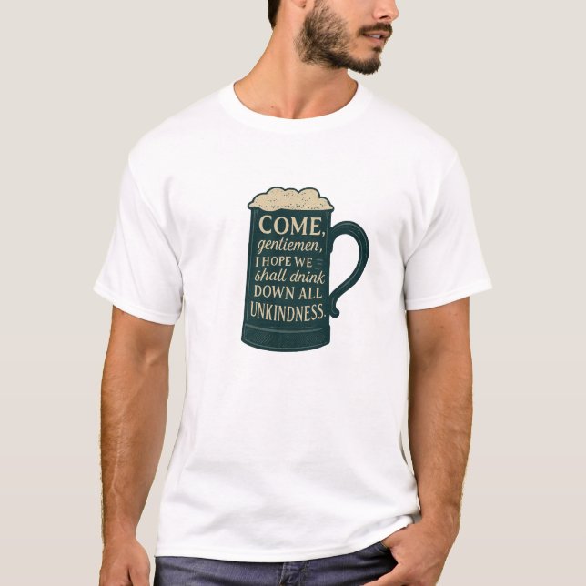 Come Gentlemen Stein  T Shirt (Framsida)