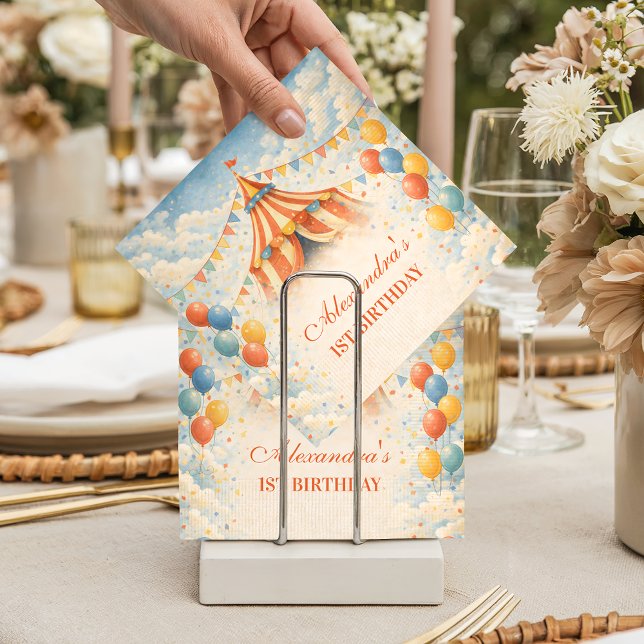 Come One Come All Circus Birthday Pappersservett (Skapare uppladdad)