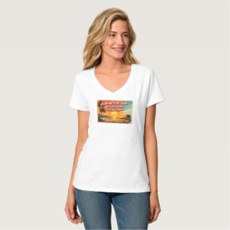 Come Out to the Coast Women's V-Neck T Shirt
