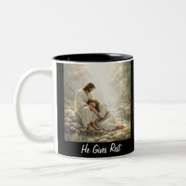 Come to Me and Rest - Mug Två-Tonad Mugg