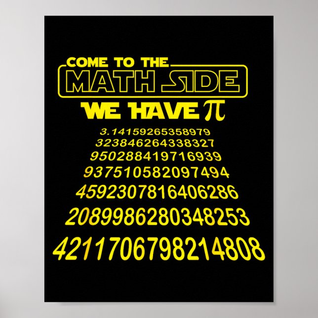 Come To The Math Side We Have Symbol Funny E Day S Poster (Framsidan)