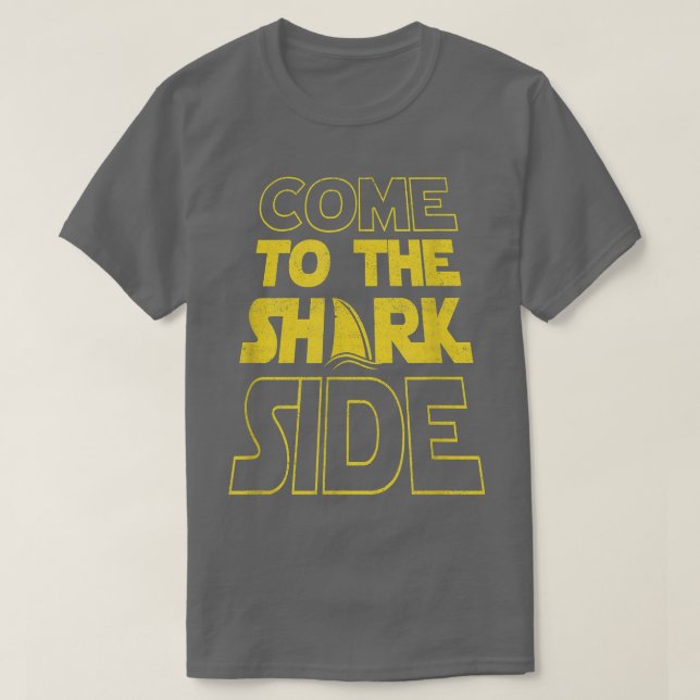 Come To The Shark Side FunnyMovie Joke Poster  T Shirt (Design framsida)