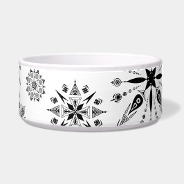 comedero para perro con mandalas