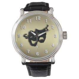 Comedy and Tragedy Theater Guld Armbandsur