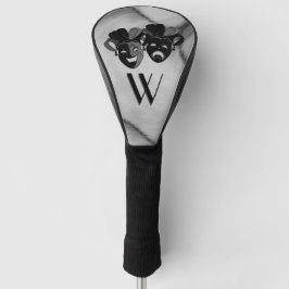 Comedy and Tragedy Theater Jester Masks Initial