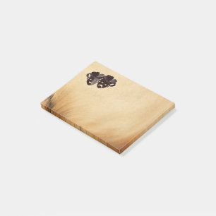 Comedy and Tragedy Theater Jester Masks Rustic Post-it Block