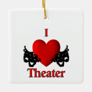 Comedy and Tragedy Theater Masks Ornament