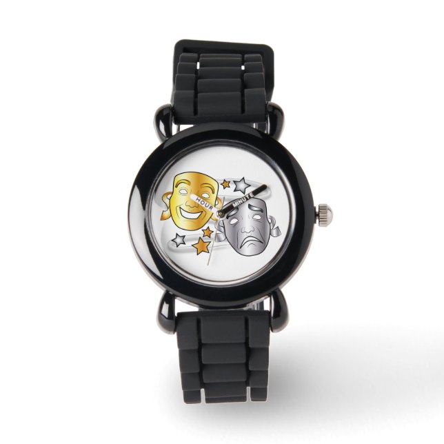 Comedy Tragedy Drama Masks Armbandsur (Framsida)