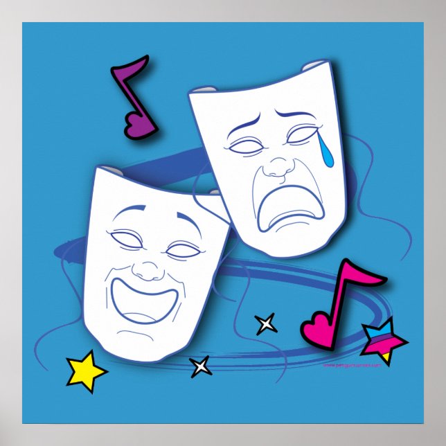 Comedy Tragedy Drama Poster (Framsidan)